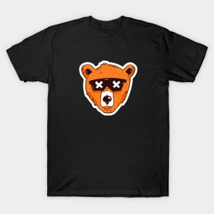 Cool Bear Head with Sunglasses T-Shirt